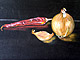 'Onion'.  Mixed media (Oil pastel & acrylic) .35 x .25m (Approx)